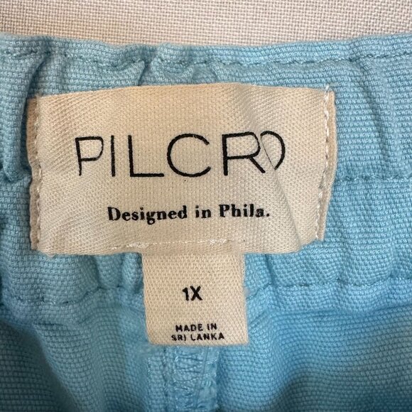 Anthropologie Pilcro Izzie Blue Relaxed Pull On Wide Leg Barrel Pants Size 1X - Picture 6 of 11